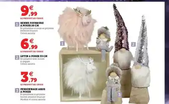 Hyper U Lutin à Poser 33 Cm, Personnage Assis à Poser offre