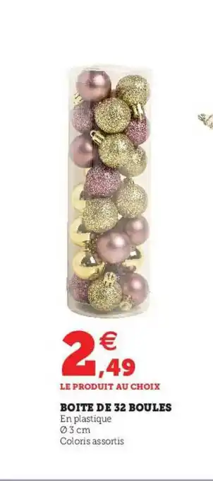 Hyper U Boîte De 32 Boules offre
