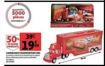 Auchan Camion Mack Transporteur Cars offre