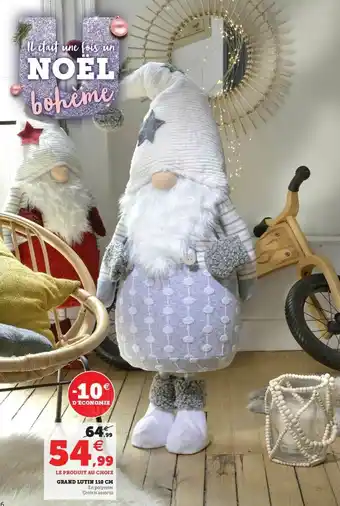 Hyper U Grand Lutin 110 Cm offre