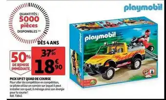 Auchan Pick Up Et Quad De Course Playmobil offre