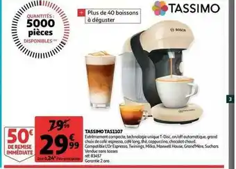 Auchan Tassimo Tas1107 offre