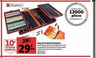 Mallette Artiste En Bois
