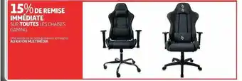 Auchan Chaises Gaming offre