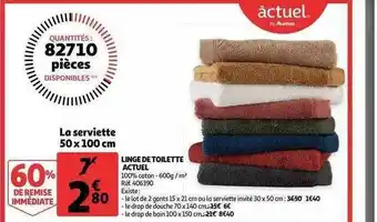 Auchan Ligne De Toilette Actuel offre