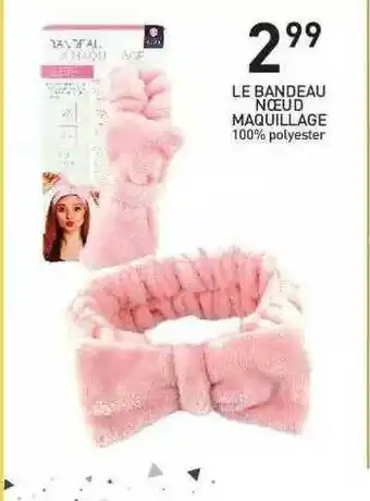 Stokomani Le Bandeau Nœud Maquillage offre