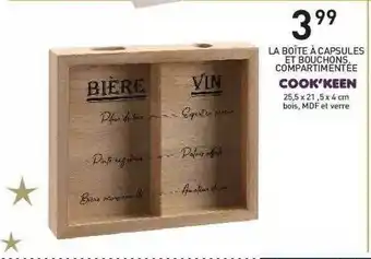 La Boßte à Capsules Et Bouchons Compartimentée Cook'keen