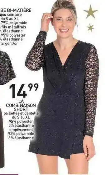 Stokomani La Robe Bi-matière, La Combinaison Short offre