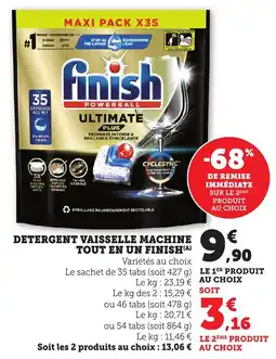 Bi1 Detergent vaisselle machine tout en un finish offre