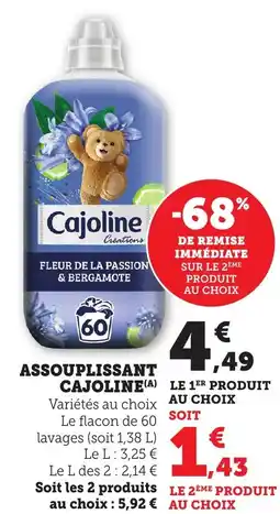 Bi1 Assouplissant cajoline offre