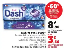 Bi1 Lessive dash pods offre