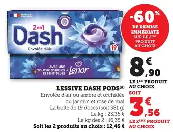 Bi1 Lessive dash pods offre