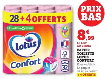 Bi1 Papier toilette lotus confort offre