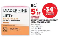 Bi1 Soin visage boost eclat lift+ diadermine offre