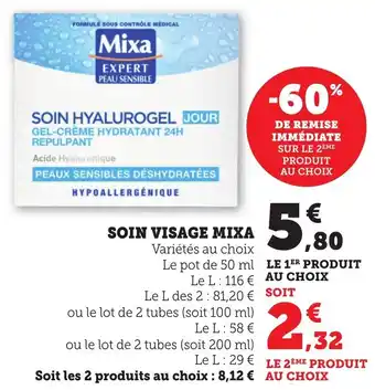 Bi1 Soin visage mixa offre