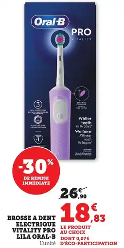 Bi1 Brosse a dent electrique vitality pro lila oral-b offre