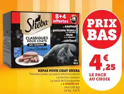 Bi1 Repas pour chat sheba offre