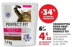 Bi1 Croquettes pour chat sterilise perfect fit offre