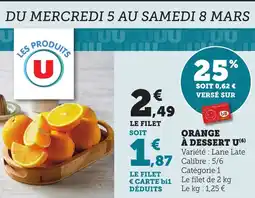 Bi1 Orange à dessert u offre