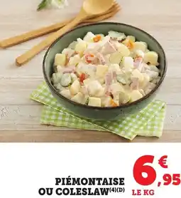 Bi1 Piémontaise ou coleslaw offre