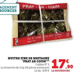 Bi1 Huitre fine de bretagne prat ar coum offre