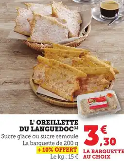 Bi1 L'oreillette du languedoc offre