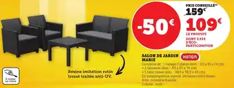 Bi1 Salon de jardin marie offre