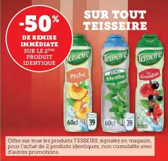 Hyper U Sur tout teisseire offre