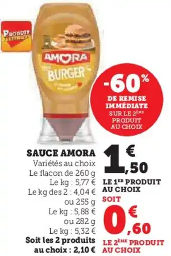 Hyper U Sauce amora offre