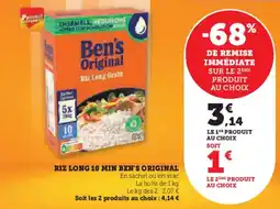 Hyper U Riz long 10 min ben's original offre