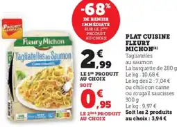 Hyper U Plat cuisine fleury michon offre