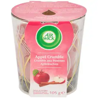 Action Bougie parfumée Air Wick Crumble aux pommes offre