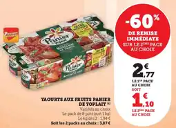 Hyper U Yaourts aux fruits panier de yoplait offre