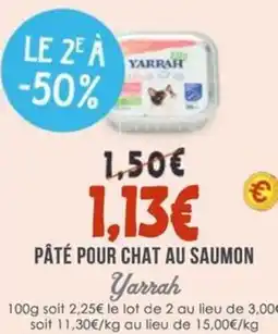 Naturalia YARRAH Pâté pour chat au saumon offre