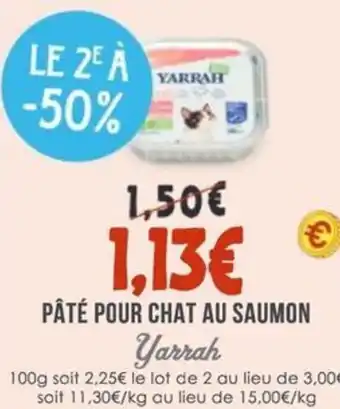 Naturalia YARRAH Pâté pour chat au saumon offre