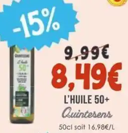 Naturalia QUINTESENS L'huile 50+ offre