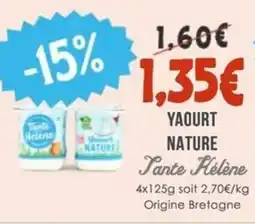 Naturalia TANTE HELENE Yaourt nature offre