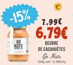 Naturalia GO NUTS Beurre de cacahuètes offre