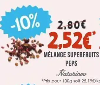 Naturalia NATURINOV Mélange superfruits peps offre