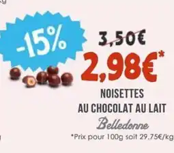 Naturalia BELLEDONNE Noisettes au chocolat au lait offre