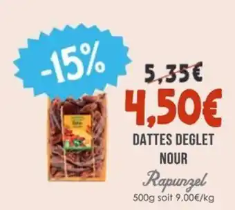 Naturalia RAPUNZEL Dattes deglet nour offre