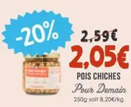 Naturalia POUR DEMAIN Pois chiches offre