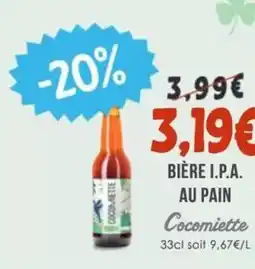 Naturalia COCOMIETTE Bière i.p.a. au pain offre