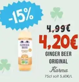 Naturalia KARMA Ginger beer original offre