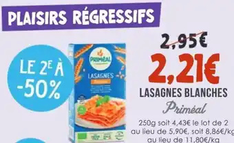 Naturalia PRIMEAL Lasagnes blanches offre