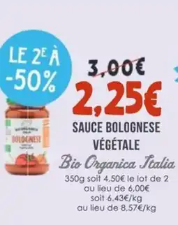 Naturalia BIO ORGANICA ITALIA Sauce bolognese végétale offre