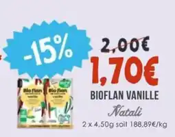 Naturalia NATALI Bioflan vanille offre