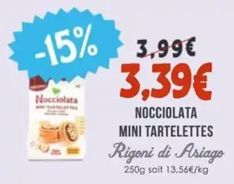 Naturalia RIGONI DI ASIAGO Nocciolata mini tartelettes offre