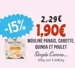 Naturalia SIMPLE COMME Mouliné panais, carotte, offre