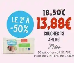 Naturalia JIDOO Couches t3 offre